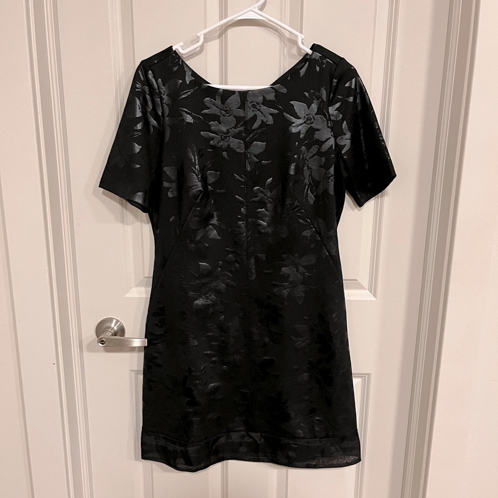 Black floral dress